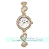 Wristwatches 100pcs/lot King Girl-9636 Round Dial Fashion Lady Bracelet Watch Wrap Quartz Elegance Crystal Hollow Out Belt WristwatchWristwa