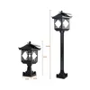 LED LAWN Solar Mesour Lights Outdoor Waterproof for Landscape Patio Villa Cortyard Paythway Pillar Floor Street Lampa J220531