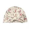 Hårtillbehör Söt tjejer Pojkar Barnbarn Bowknot Hat Stretchy Turban Casual Head Wrap