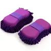 Chenille lavage voiture éponge soins de voiture Microfibre gants de nettoyage Microfibre éponge tissu Auto laveuse coloré