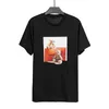 mode mens t shirt sommar t shirt hög kvalitet herr stylist t shirt hip hop män kvinnor svart kort ärm tees storlek mxl