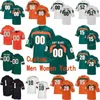 Thr NCAA College Jerseys Miami Hurricanes 13 DeeJay 15 Brad Kaaya 15 Jarren Williams 18 Tate Martell Football personnalisé cousu