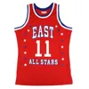 XFLSP Röd # 11 Jesaja Thomas 1983 All Star East Retro Basketball Jersey Mäns Stitched Anpassning Alla Nummer Namn Jerseys