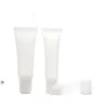 Transparente leere Lipgloss-Behälter Kunststoff Weiche Lipgloss Tube Squeeze Lippenstift Tuben Chapstick Verpackung 8ml 10ml 15ml GWE13799