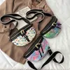 Women's Waist Bag Bright leather Fanny Pack PU Waterproof Handbag Banana Hip Chest s Shoulder Messenger Belt 220531