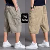 Shorts pour hommes Été Coton Hommes Mode Casual Grande poche Tactique Cargo Court Baggy Pantalon de sport Hombre Pantalones Plus Taille 6XL