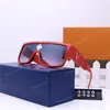Солнцезащитные очки с большой оправой Мужские дизайнерские солнцезащитные очки для женщин Роскошный бренд Letter Side Мужчины Спортивная маска Очки Женские солнцезащитные очки для вождения