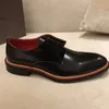 Diseñador-Tops Nuevos zapatos Oxford informales para hombre de negocios Zapatos de cuero de vaca ceroso ¡Caja original negra! Talla 38-45