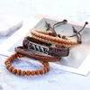 Braccialetti con ciondoli Catena multistrato Bracciale in pelle di pesce Donna Uomo Moda Perline regolabili Bracciale avvolgente 2022 Gioielli braccioCharm Inte22