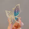 Butterfly Rhinestone Large Grab Clamps Headdress Women Ponytail Clip Fashion Hair Accessories Ornament Heawear