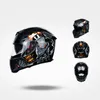 Casco Jiekai moto da uomo e da donna casco integrale da corsa casco moto fuoristrada284v