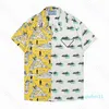 2022-Designer chemises hommes mode tigre luxe Bowling chemise Hawaii Floral décontracté hommes Slim Fit à manches courtes chemise habillée