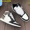 Jumpman 1s Dark Moka Basketball Shoes Base noire et blanche avec talon créant un tempérament de mode capable