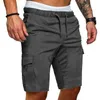 Cargo Shorts hommes coton Bermuda mâle été Style militaire droit travail poche à lacets pantalon court décontracté Vintage Shorts homme 220526