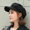 Berets Vintage Hats For Women Winter Solid Hat Beret Cap Korean Painter Sboy Boinas Para MujerBerets Wend22