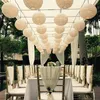 Inne imprezy imprezowe 30 szt. Chińskie mieszane papierowe latarnie lekkie wisząca piłka na urodziny dekorację ślubną od 4 do 12 cali 230206