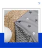 High Quality 100% Polyester Organic Dot Super Soft Minky Baby Blanket For Newborns