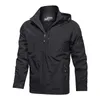 Hommes en plein air coupe-vent veste coupe-vent manteau randonnée pluie Camping pêche tactique mâle vêtements respirant vestes grande taille 220801