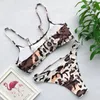 Women's Swimwear Bikini 2022 Sexy Leopard Hollow Swimsuit Women Bikinis Set Bathing Suit Beach Female Push Up Para Mujer