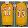 Nikivip Wilt Chamberlain # 13 San Diego Conquistadors Retro Basketball Jersey Men's Cousued Custom Any Number Nom Jerseys