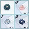 Pins broches sieraden professionele kleding accessoires doek rozenbroche handgemaakte bloem kroezen drop levering 2021 lg1qr