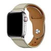 Äkta äkta läderband Band för Apple Watch Iwatch 7 6 5 4 3 Smart Watch Sport Armband Wrist Rem