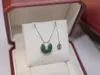 Amulet groene ketting kettingen diamanten sieraden voor vrouwen feestaccessoire