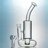 Narghilè da 10 pollici Tornado Perc Bong Boa Base Dab rig Tornado Water Pipe Turbine Disc Glass Bong Oil rig con chiodo in ceramica e tappo in carb WP146