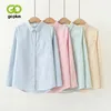 Goplus Women's Blouse Office damskie koszule w paski Plus wielkości koreańskie damskie topy i bluzki Bluzeczki Damskie Camisas Mujer C9754 201202