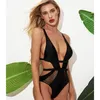 MoMatch seksowne stroje kąpielowe Kobiety kąpielowe Czarna siatka Bodysuit 1PC Bikini Push Up Monokini Beachwear Kobiet pływania T200708