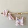 MILANCEL Sommer-Baby-Badeanzug Mädchen Cherry Wear 3-teiliges Schwimmer-Set 220425