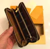 top quality Designer ZIPPY WALLET High Quality Soft Leather Mens Womens Iconic Fashion Long Zipper Wallets Coin Purse Card Case Holder