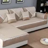 Coton lin tissu housse de canapé siège canapé couleur unie coupe s serviette pour salon coin de la maison 220615