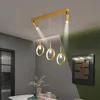 Pendant Lamps Modern Led Lamp With Spotlight Black Lustre Metal Ceiling Hanging Light For Kitchen Island Dining Living Room DecorationPendan