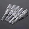 100% Quartz Nail Smoking Accessories 10mm 14mm 18mm Options Filter Tips Straw Tube Glass Tank Mini Nectar Collector Kit GQB19