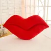 Cojín de almohada grande con labios rojos sexy, juguetes de peluche creativos encantadores, regalo de Festival, bonito 220628