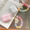 Étui à paillettes en silicone souple pour Apple AirPods 1 2 Clear Bling Diamond Flower Keyring Bluetooth écouteur Couverture pour les gousses d'air Pro2654924