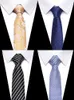 Silk Tie 7,5 cm blommig slips Högmode Plaid bröllopsband för smal bomullskravat Kontorslyckor Mens Gravatas