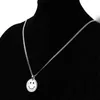 Charm Fashion Men Women Smiling Face Pendant Necklaces Design 70cm Long Chain Love Life Jewelry Mens Necklace Gift222P