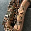 Retro Retro EB professionnel alto saxophone Copper Material Antique Brossed Craft Alto Sax Playing Musical Instrument