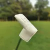 Skórzany klub golfowy w lesie drewniany kierowca toru fairway 1 3 5 UT Blade Mallet Putter Mieszany zestaw nagłówka Protector 22062019785