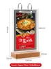 155x95mm Papier Fotoalbum Stand Acrylic Menu Cover Menu Kaart Voedingslijst Display Rack Houten Picture Photo Frame Tafel Label Houder Houder