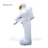 Astronauta inflável branco 5m Figura gigante Modelo Spaceman para Museu Aeroespacial Balão