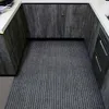 Tapis Grand paillasson mince pour porte d'entrée extérieur intérieur rayé rouge gris cuisine tapis anti-dérapant chambre tapis tapis de solTapis
