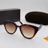 Солнцезащитные очки для женщин Мужчины лето 938 в стиле антиультравиолетовой ретро-тарелки Овальные полнокадные модные очки Случайная коробка