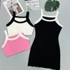Designer Elegante slip gebreide jurk Casual vrouwen voor zomercirkelletters Ice Silk Slimming Vest Sundress Lady BJ6i