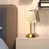 Wystrój lampy stołowej Przenośne akumulator Nocne światła LED Dimmowalne oświetlenie czujnika dotykowego do sypialni światło łóżka H220423