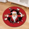 Ковры рождественский рисунок круглый ковровый компьютерный стул гостиная спальня подвесная корзина декора