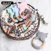 PACIFIERS# Anpassa namn PACIFIER -kl￤mmor elefanter f￥r silikon teether tr￤ring bpa ammande tuggor rattle baby julklapppacif