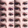 5 paires colorées fausses cils de vison 3D Couleurs moelleuses False Curl Curlle Cruelté Free Eye Lash Extension Makeup